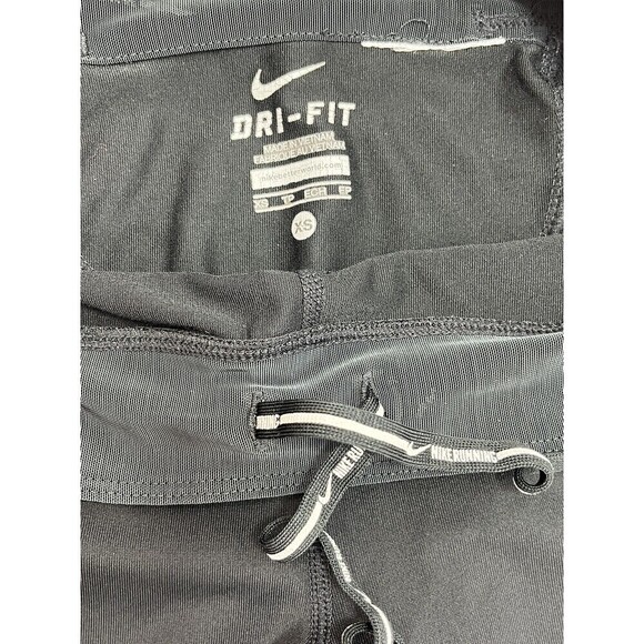 Set of 2 Nike Running Cropped Legging Womens XS Nylon Stretch Black - Picture 3 of 16